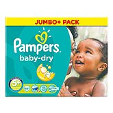 Couches Pampers Baby Dry Jumbo box T5 + x68