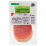 Auchan Bio bacon tranche x8 -80g