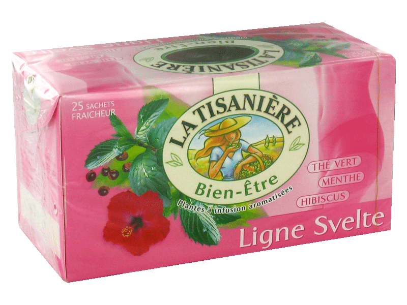 Infusions thé vert/menthe/hibiscus La Tisanière