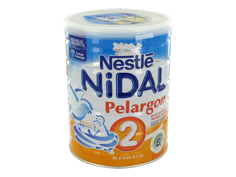 Nestle nidal pelargon 2eme age de 6 a 12 mois 800g