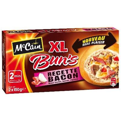 Mc Cain buns bacon XL x2 -300g