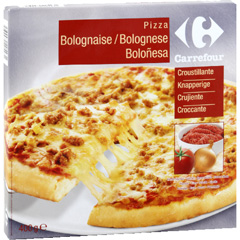 Pizza bolognaise croustillante