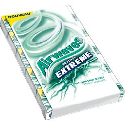 Airwaves, Chewing gum menthol extreme menthol fort et menthe, le lot de 5 etuis 70 gr