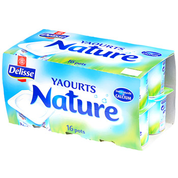 Yaourts nature Delisse 16x125g