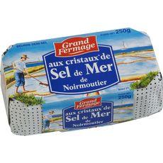 Beurre moulé Grand Fermage Cristaux sel Noirmoutier 250g
