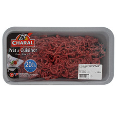 Viande hachee tradition Charal Pret a cuisiner 20%mg 600g