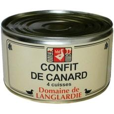 Confit de canard 4 cuisses DOMAINE DE LANGLARDIE, 690g