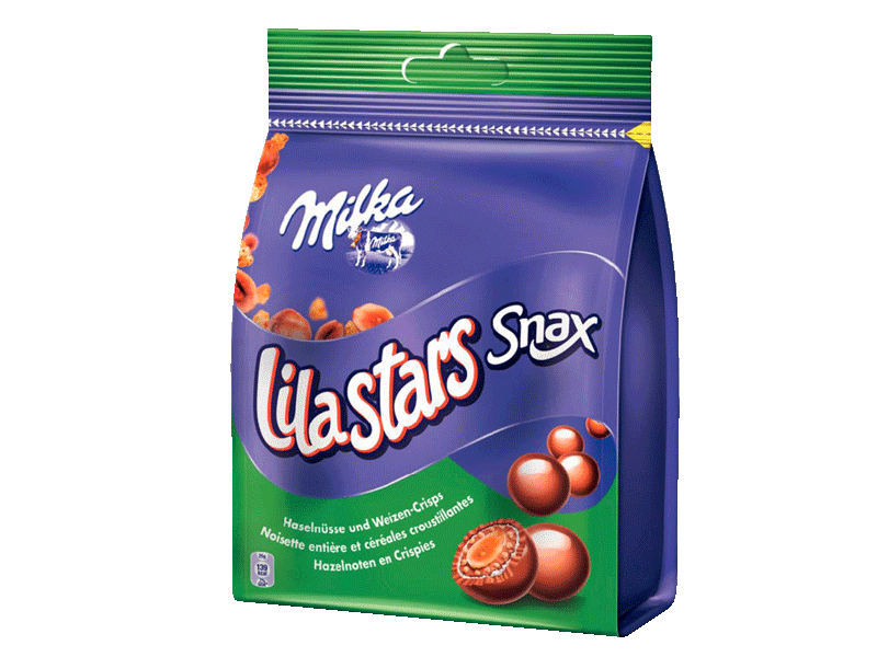 Milka Snax billes lila stars 170g