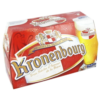 Bière blonde Kronenbourg 10x25cl