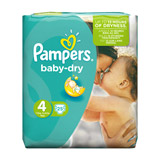 couche baby dry x25 taille 4 pampers