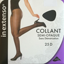 In Extenso collant voile lycra semi opaque 25d noir taille 2